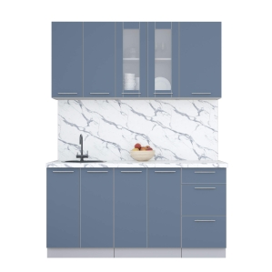 Готовая кухня ПЛАСТИК 1,6Б (Арктический/ Арктический) Готовая кухня ПЛАСТИК 1,6Б (Арктический/ Арктический)